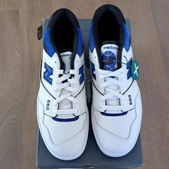 New Balance 550 - Color: Sea Salt/Team Royal - Size: Men 9 - Picture 8 of 9